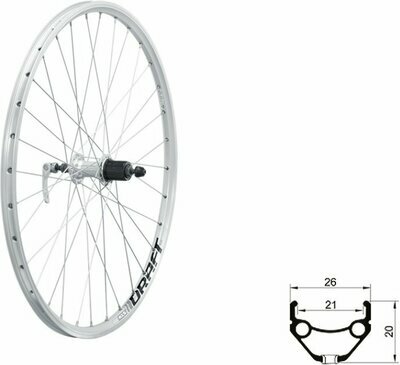 DRAFT V-brake R, 26", silver