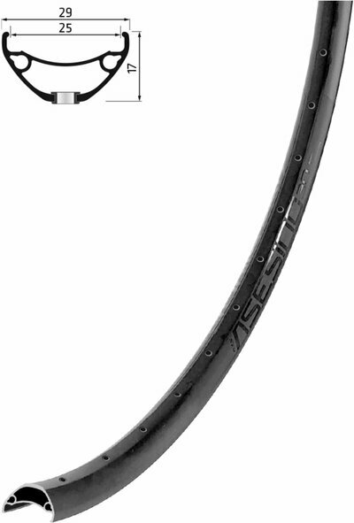 ASESINO 25 DSC, 29" black